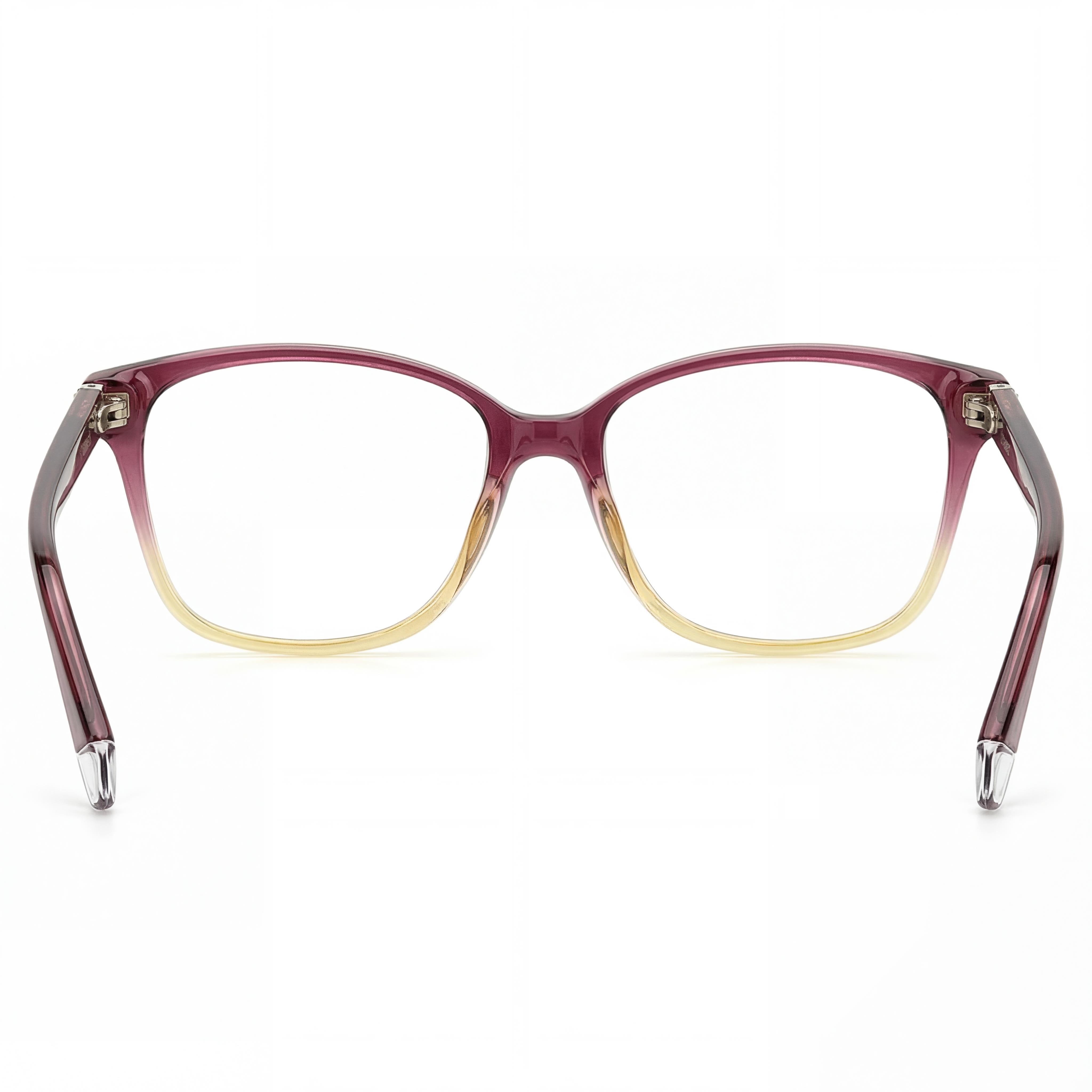 Polaroid Purple Beige Rectangle Eyeglasses for Women, Injected 55mm, Photo 3