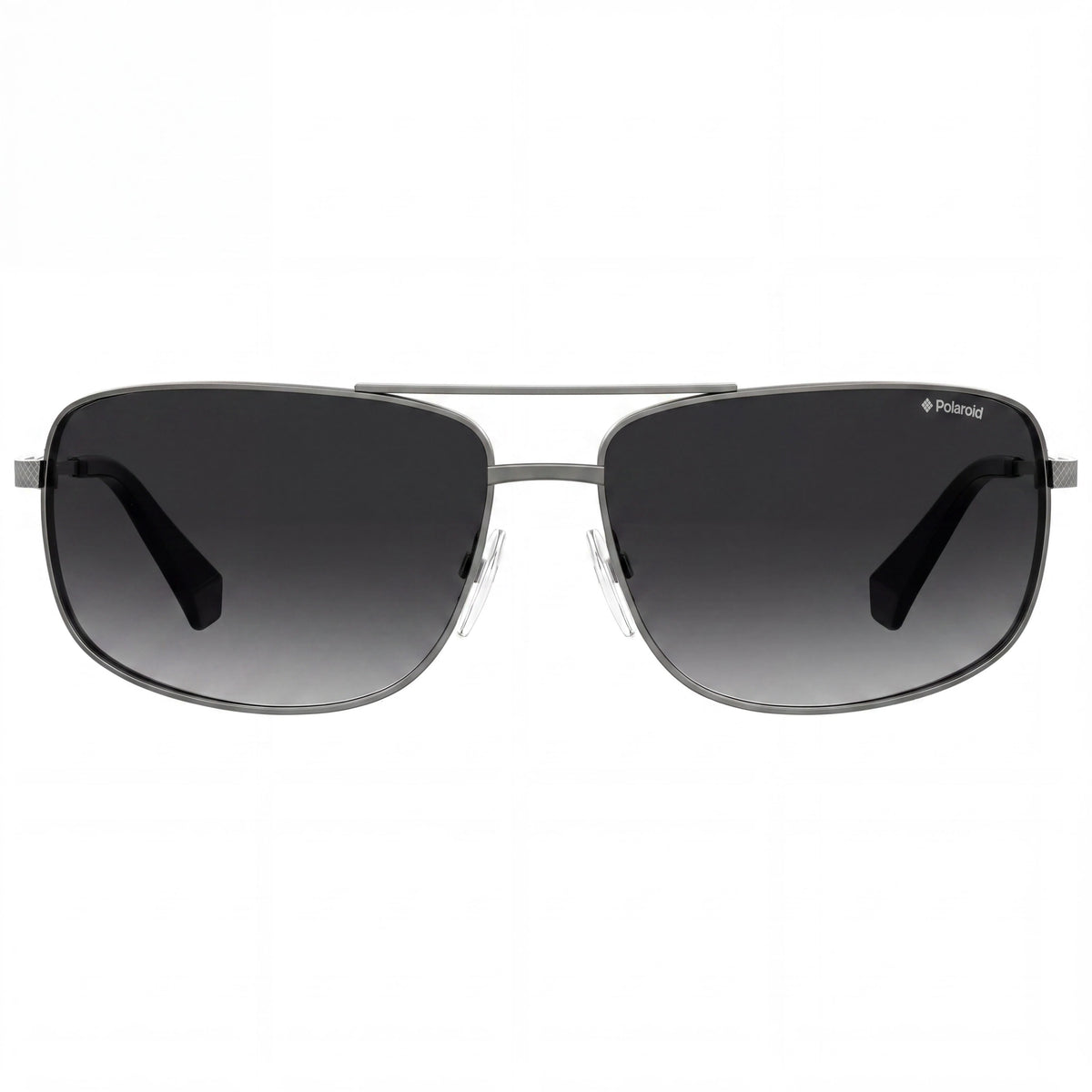 Polaroid Semi Matte Ruthenium Rectangle Sunglasses for Men, 63mm, Photo 2