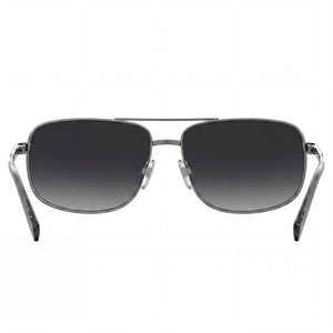 Polaroid Rectangle Sunglasses Men — side view, Polarized Gray lens