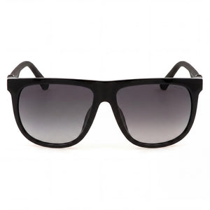 Police Casual Rectangle Sunglasses for Men — front view, Injected frame