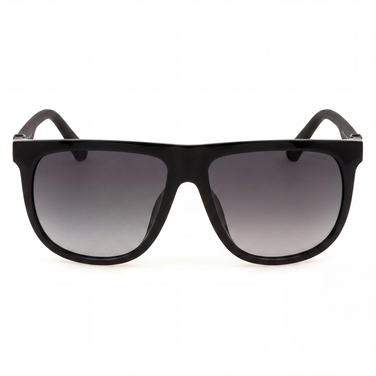 Police Casual Black Rectangle Gradient Sunglasses for Men, Photo 2