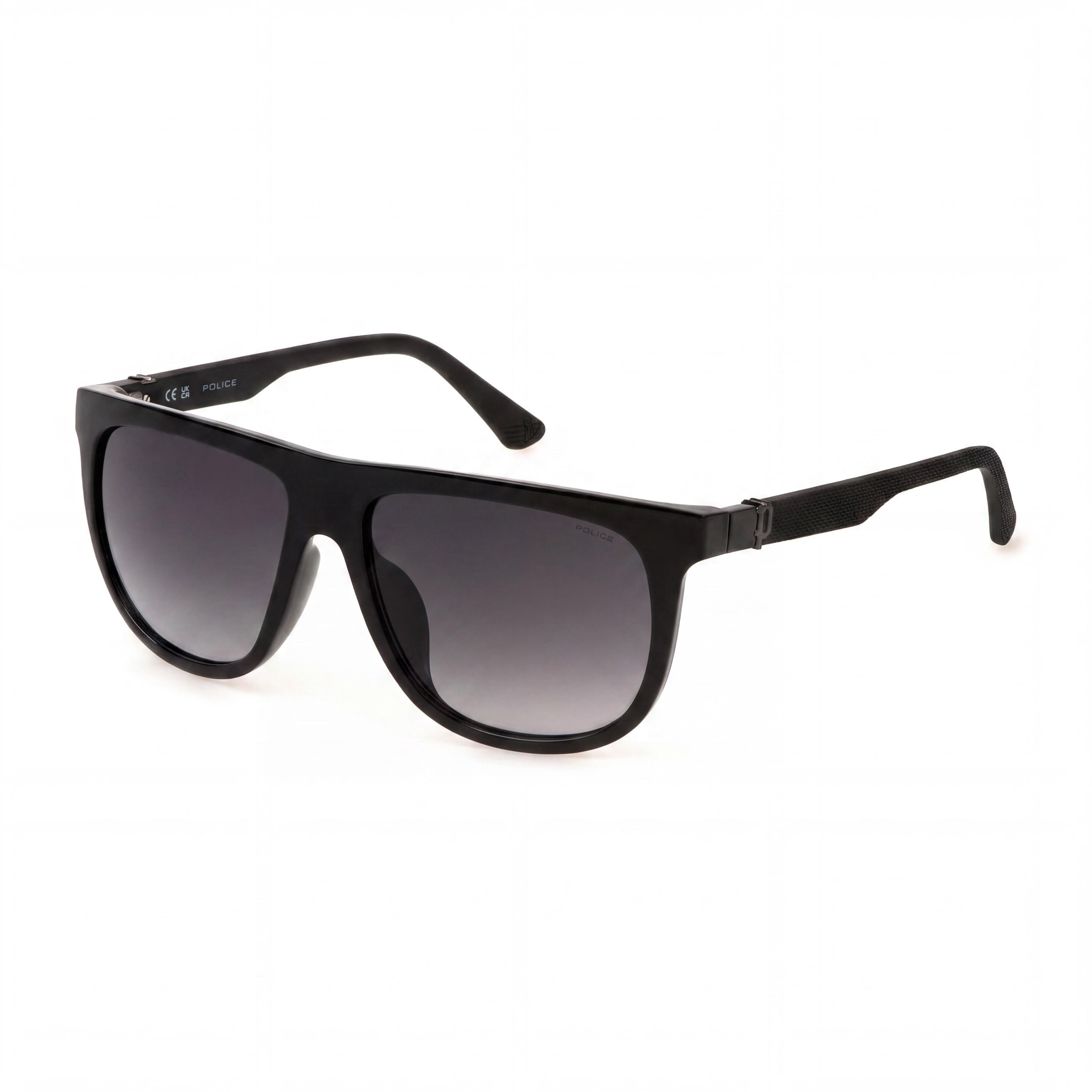 Police Casual Black Rectangle Gradient Sunglasses for Men, Photo 1