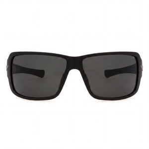 Police Casual Shield Sunglasses for Men — front view, Injected frame