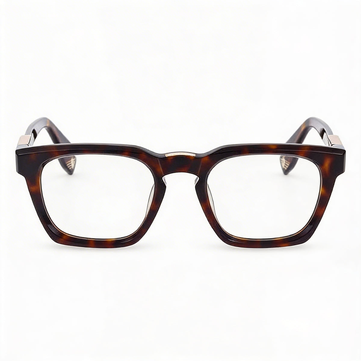 Gafas graduadas Police cuadradas de acetato negro brillante casual para hombre, 51 mm, Photo 2