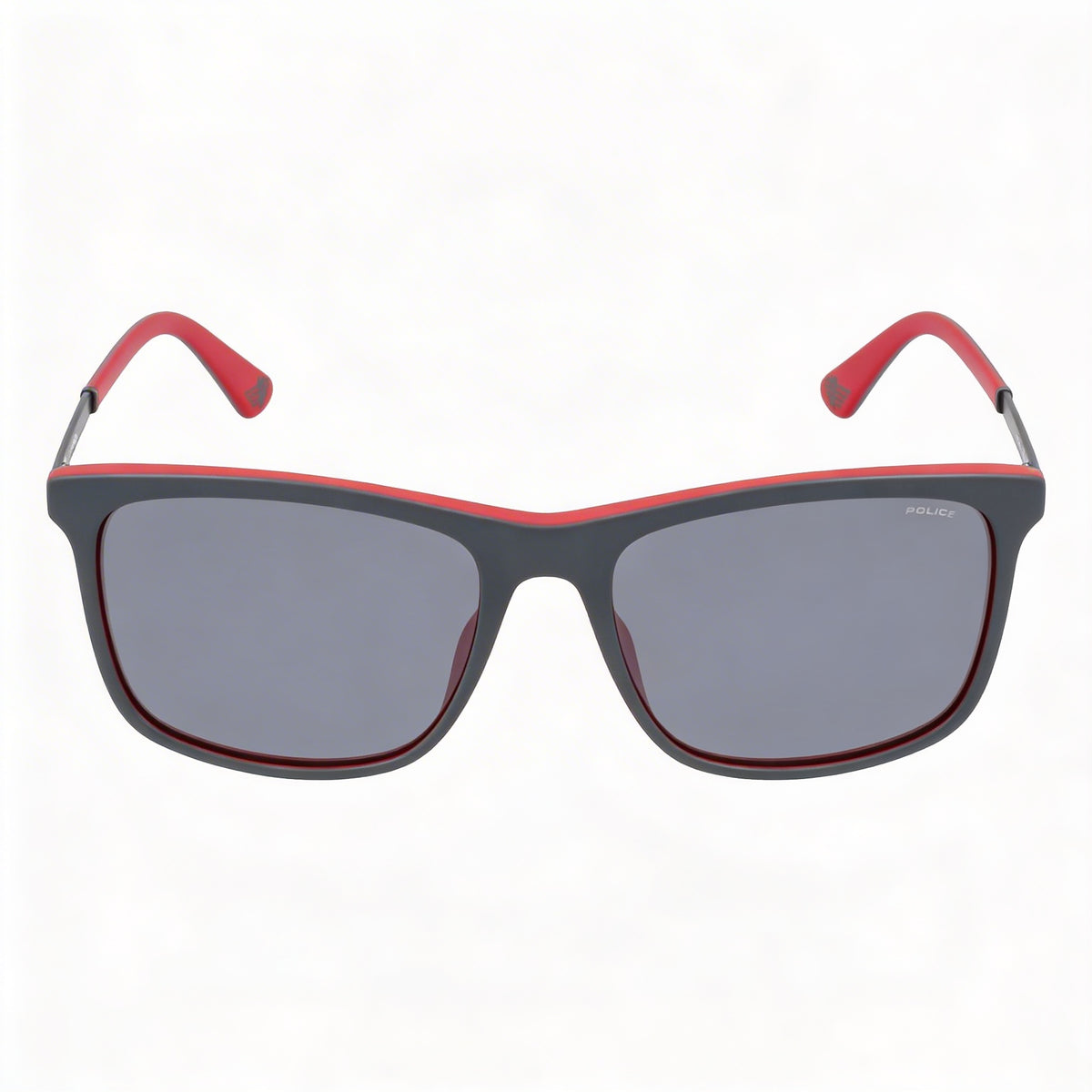 Gafas de sol rectangulares Police Classic, gris mate y rojo mate, unisex, 56 mm, Photo 2