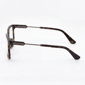 Police Rectangle Eyeglasses for Men — front view, Metal frame