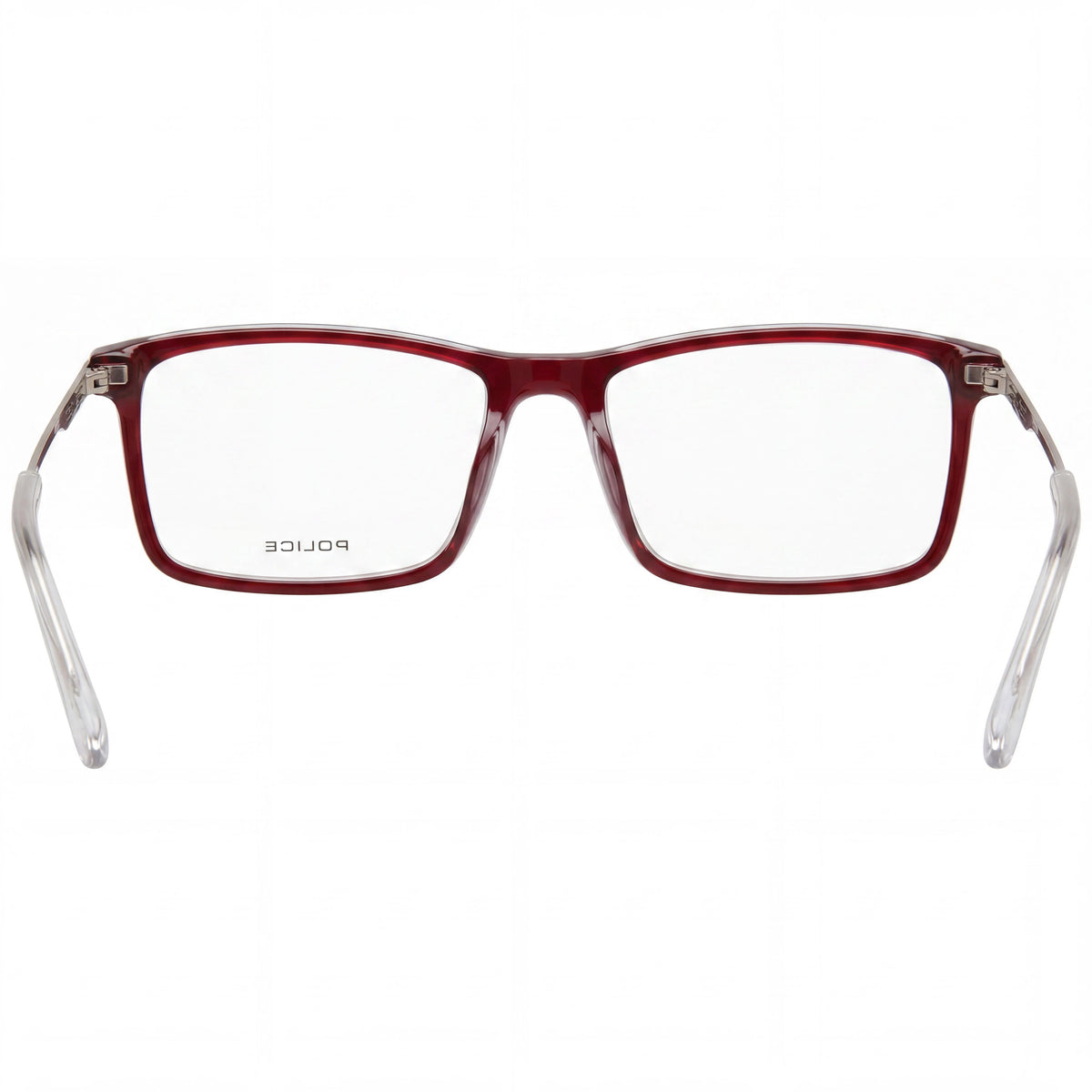 Gafas rectangulares rojas Police para hombre, combinación de metal y aceite, Photo 2