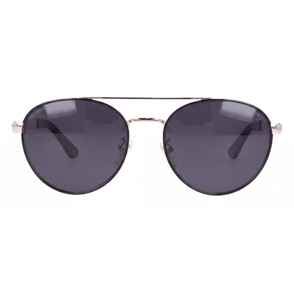 Police SPL-891 Aviator Sunglasses for Unisex — front view, Metal frame