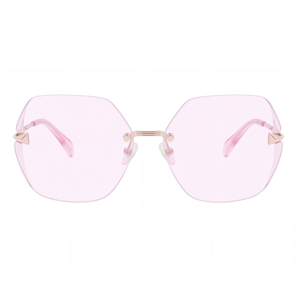 Police Spla19 Square Sunglasses Unisex — front view, Plastic frame