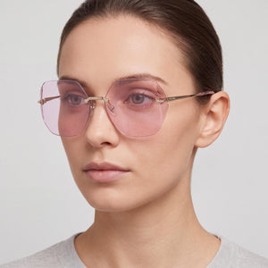 Police Spla19 Gold Sunglasses Unisex — lifestyle wear, road trips and long highway drives