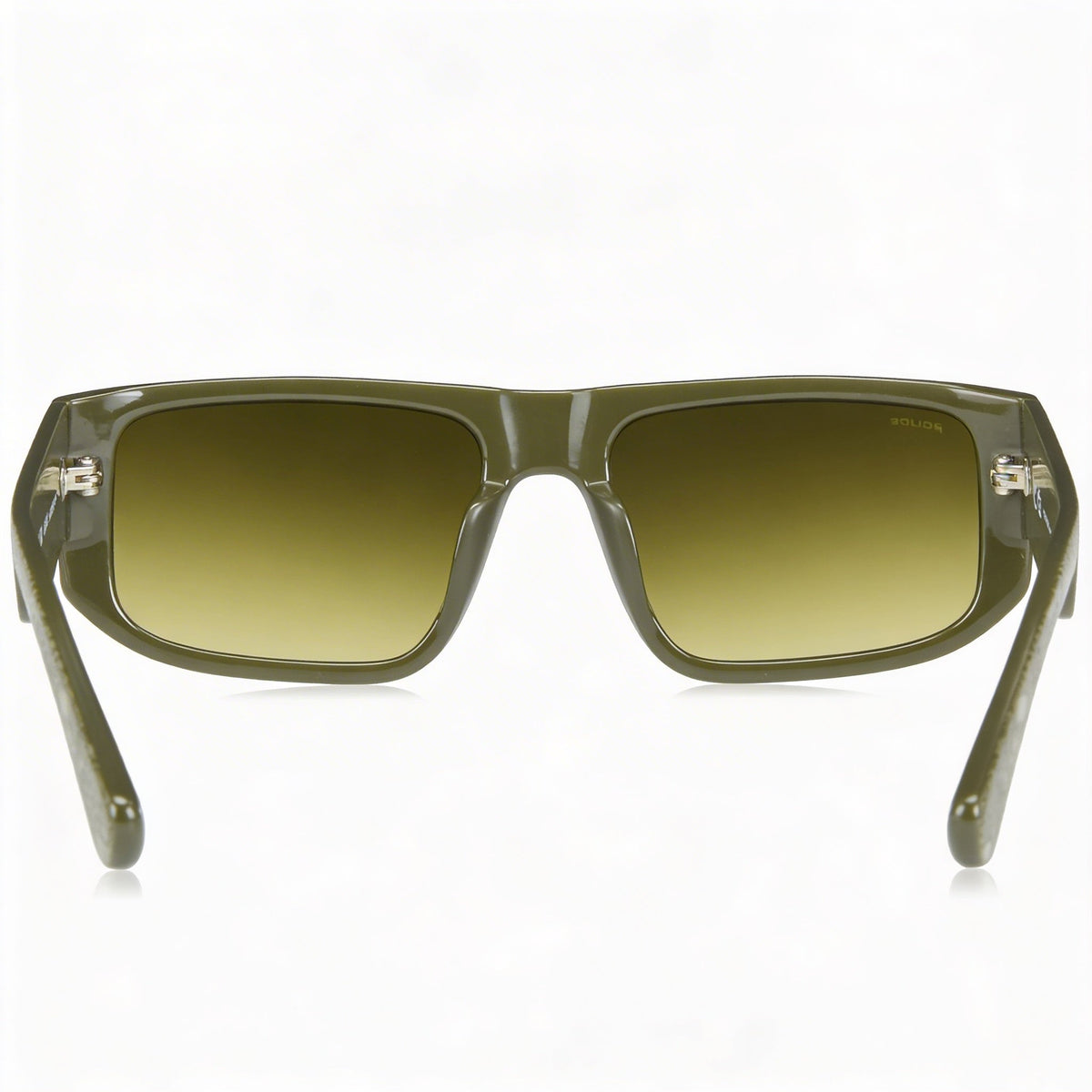 Gafas de sol rectangulares Police SPLL13 color verde oliva brillante para hombre, 55 mm, Photo 3