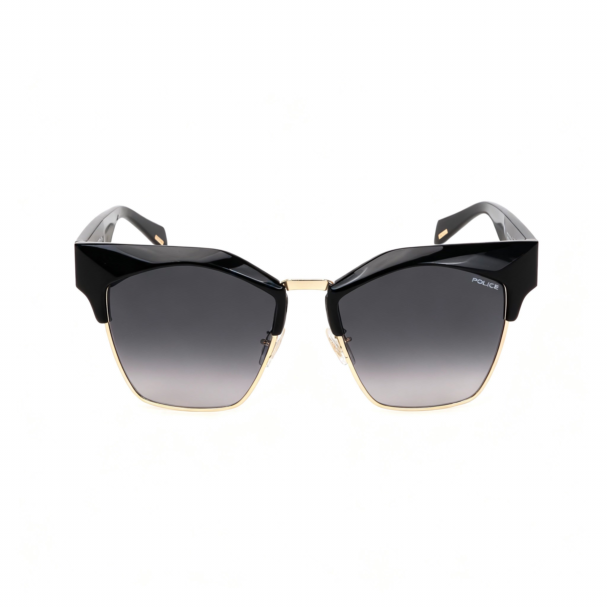 Gafas de sol cuadradas Police Spln59 brillantes negras para mujer, 56 mm, Photo 2