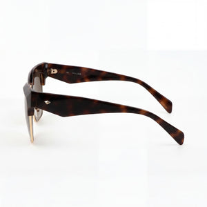 Police SPLN59 Cat Eye Eyeglasses Women — side view, Havana temples
