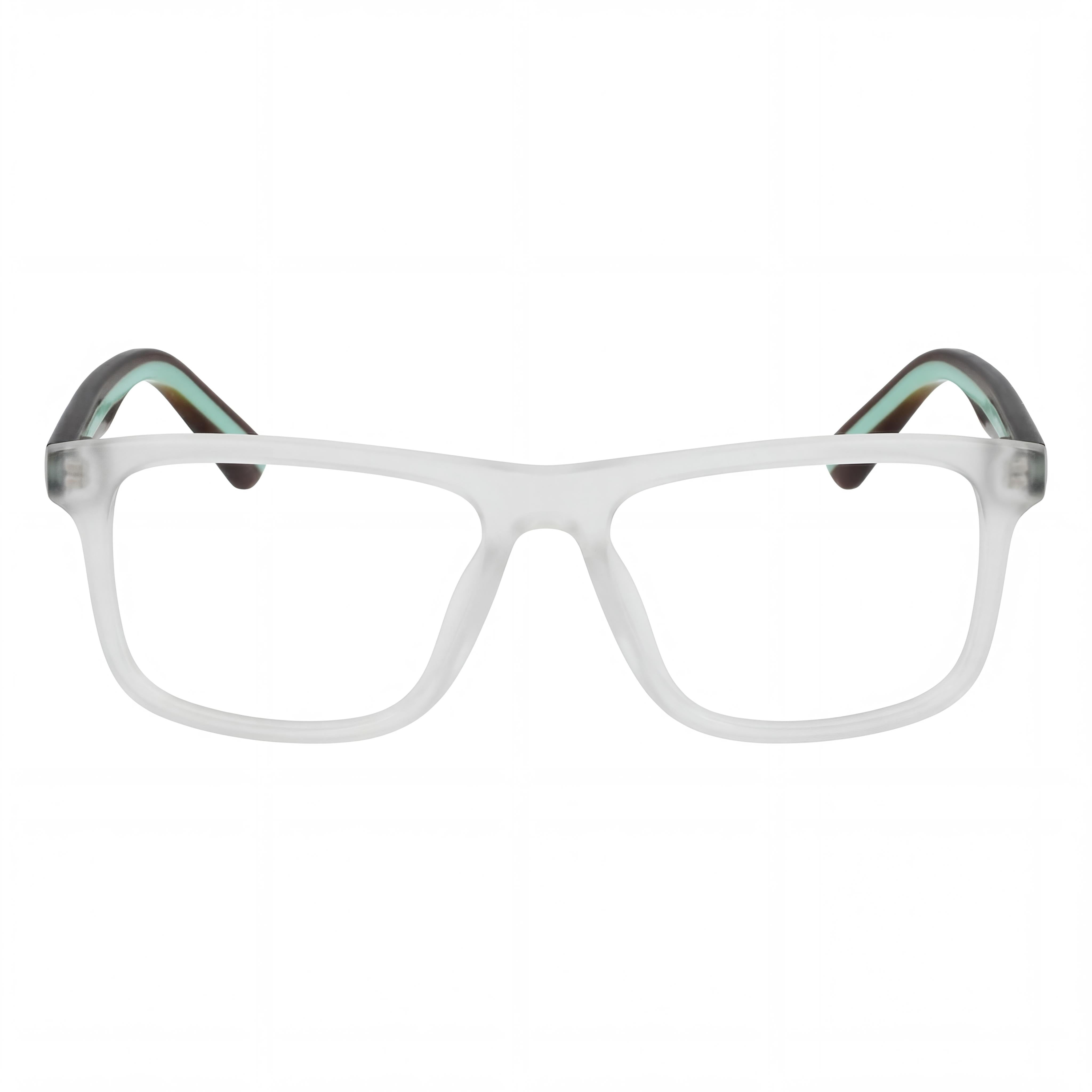 Police Sandblasted Crystal Square Unisex Eyeglasses, 50mm, Photo 2