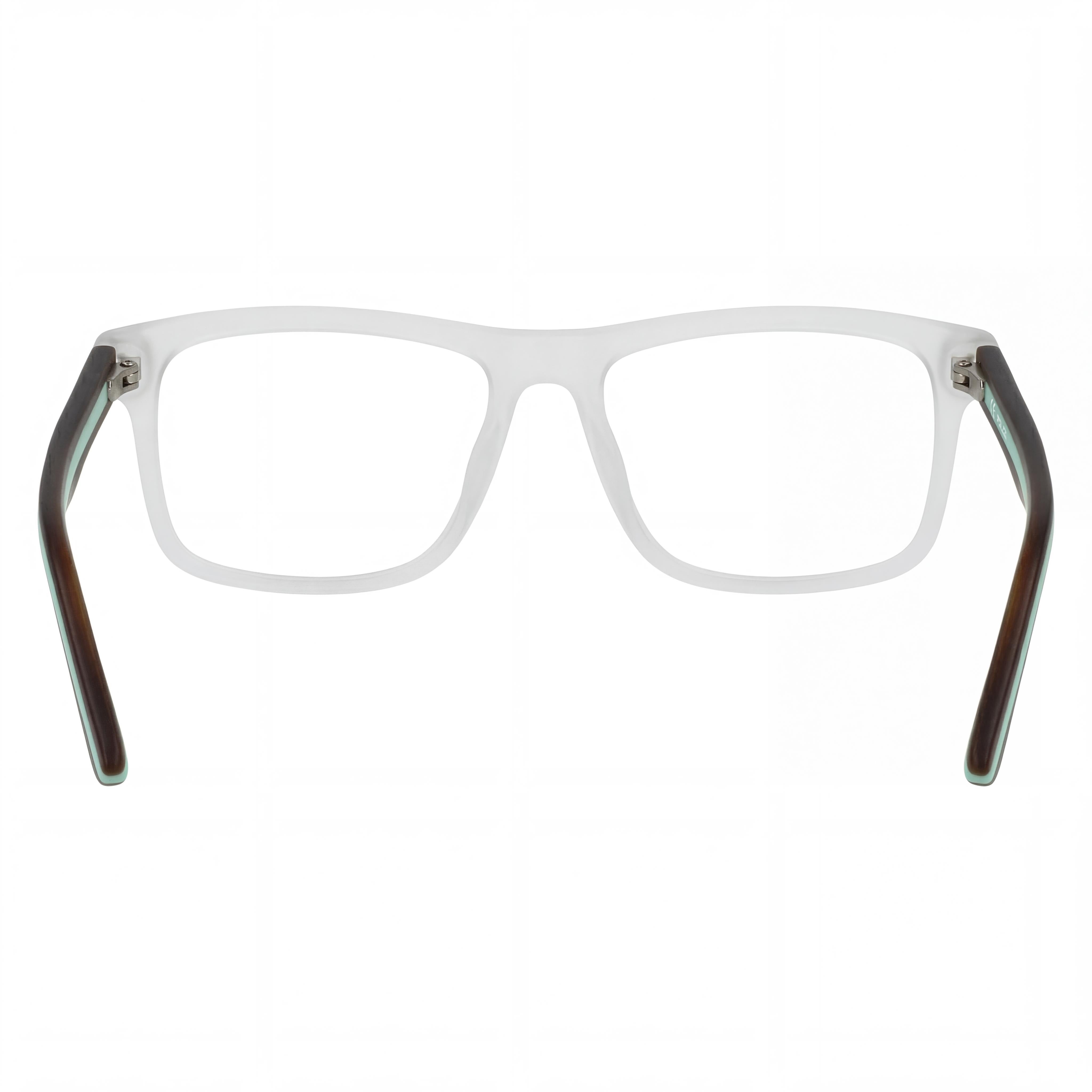 Police Sandblasted Crystal Square Unisex Eyeglasses, 50mm, Photo 3
