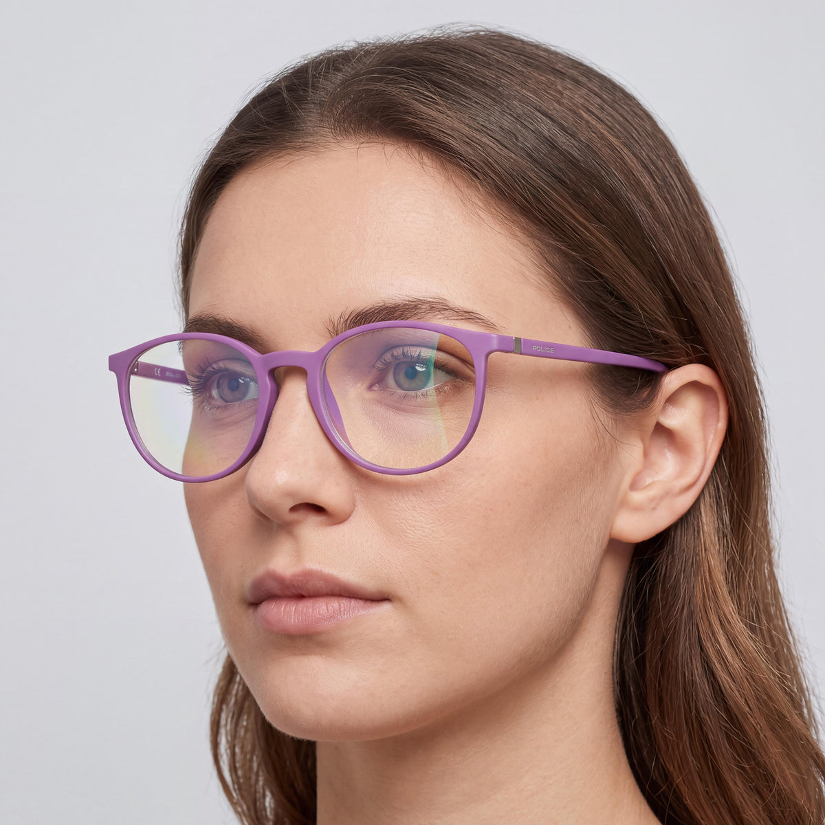 Police V1973 Pink Oval Eyeglasses for Women, Plastic 50mm, Photo 4
