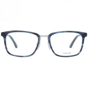 Police VPL-684 Rectangle Eyeglasses Unisex — front view, Acetate and metal