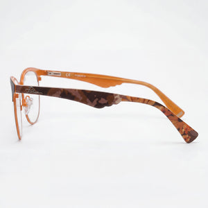 Police VPL417510SCB Rectangle Eyeglasses for Women — front view, Metal