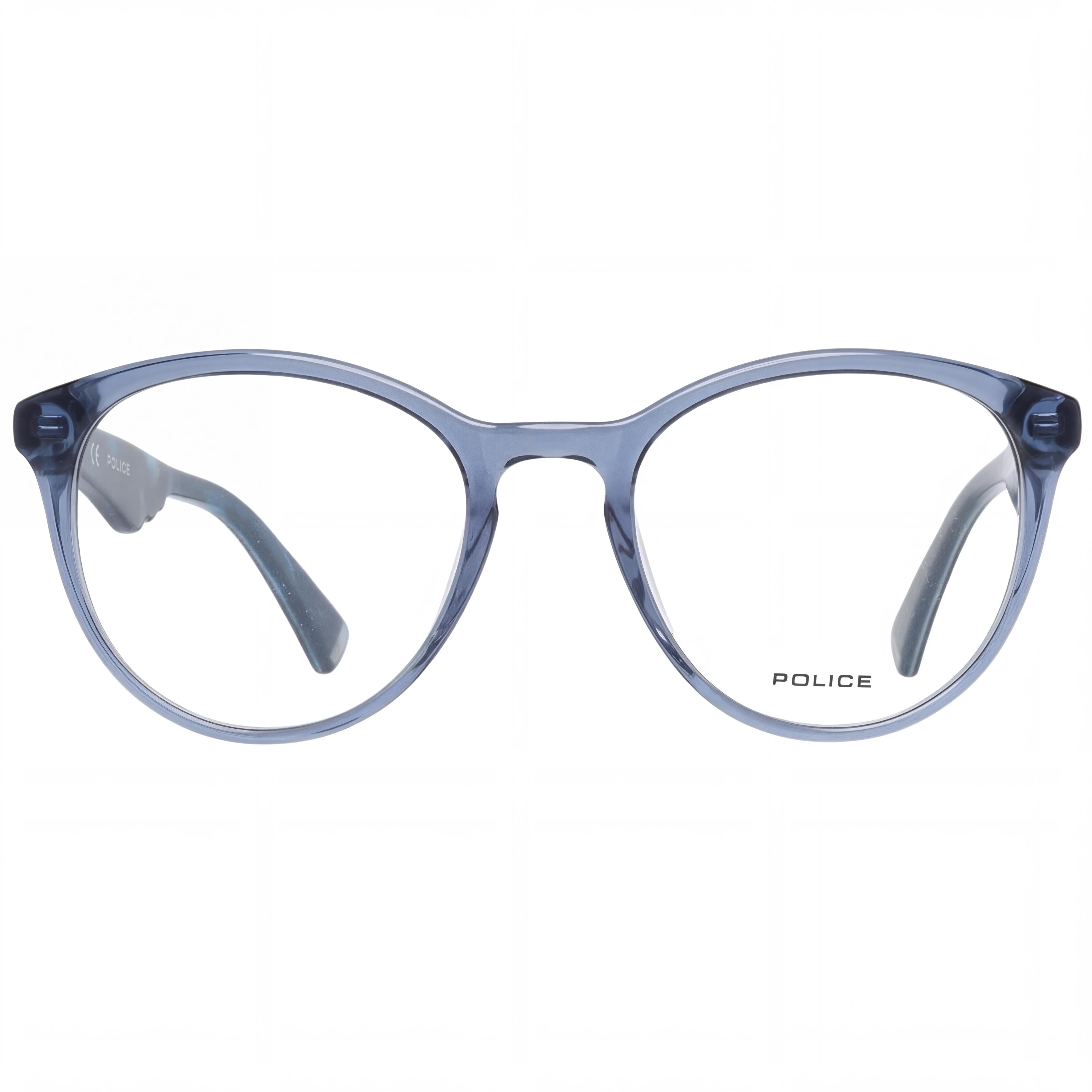 Police VPL764 Blue Rectangle Eyeglasses for Women, Plastic 50mm, Photo 2