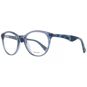 Police VPL764 Blue Rectangle Eyeglasses for Women, Plastic frame