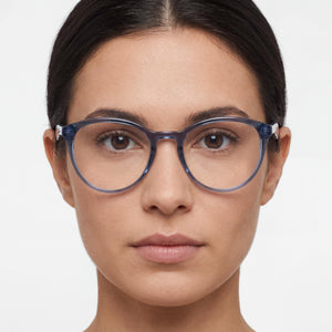 Police VPL764 Blue Eyeglasses Women — lifestyle wear, office and reading