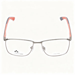 Police VPLF06 Rectangle Eyeglasses for Men — front view, Metal
