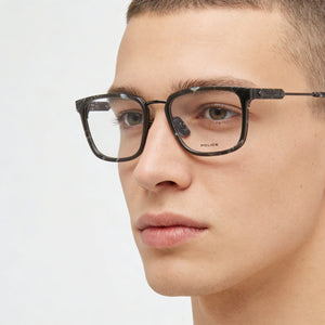 Police VPLF09 Gray Eyeglasses Men — lifestyle wear, office and desk work
