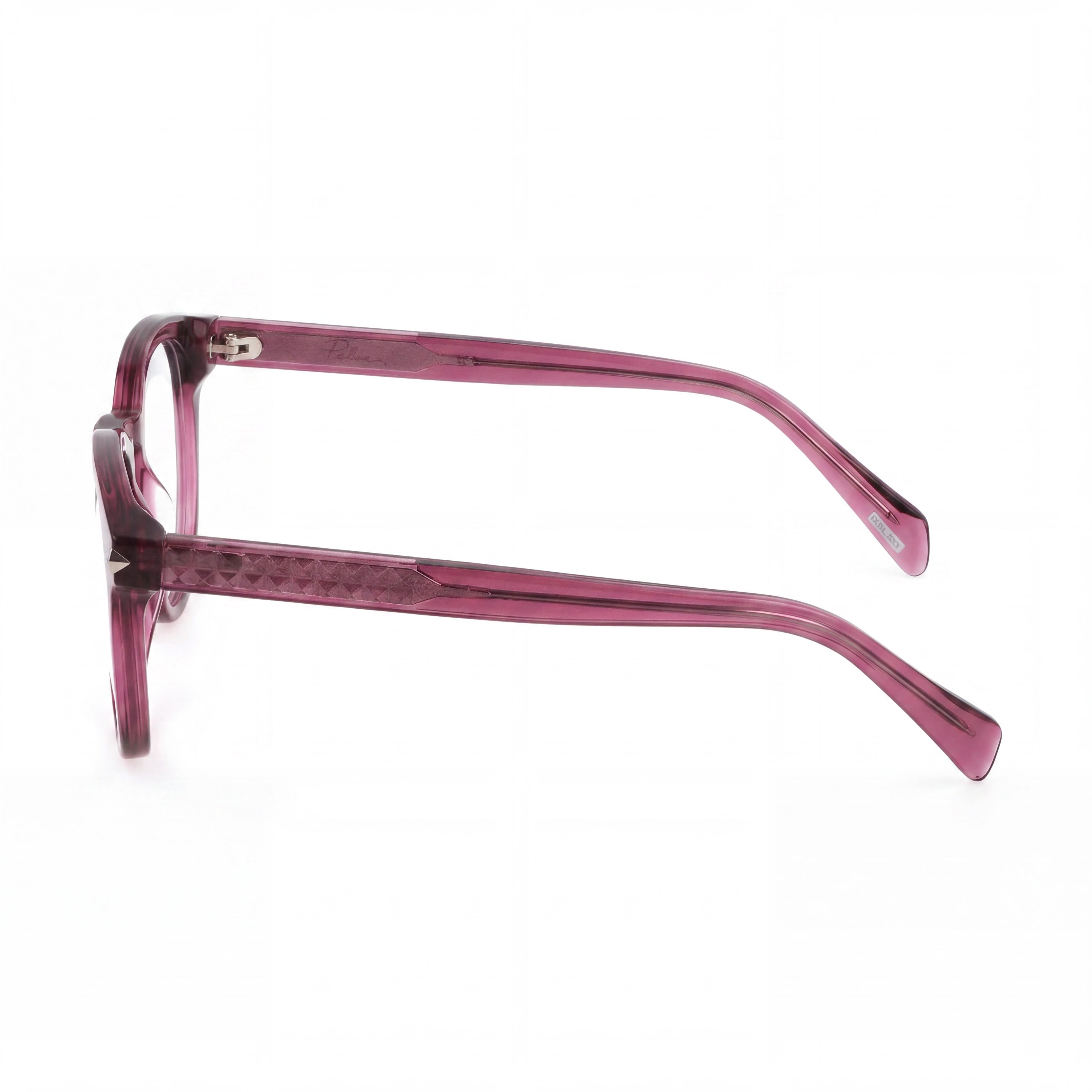 Police VPLF30 Bordeaux Round Eyeglasses for Women, Acetate 48mm, Photo 2