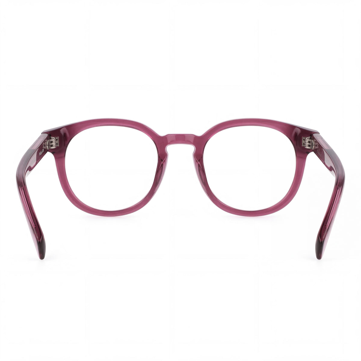 Gafas graduadas redondas Police VPLF30 para mujer, color burdeos, 48 mm, Photo 3