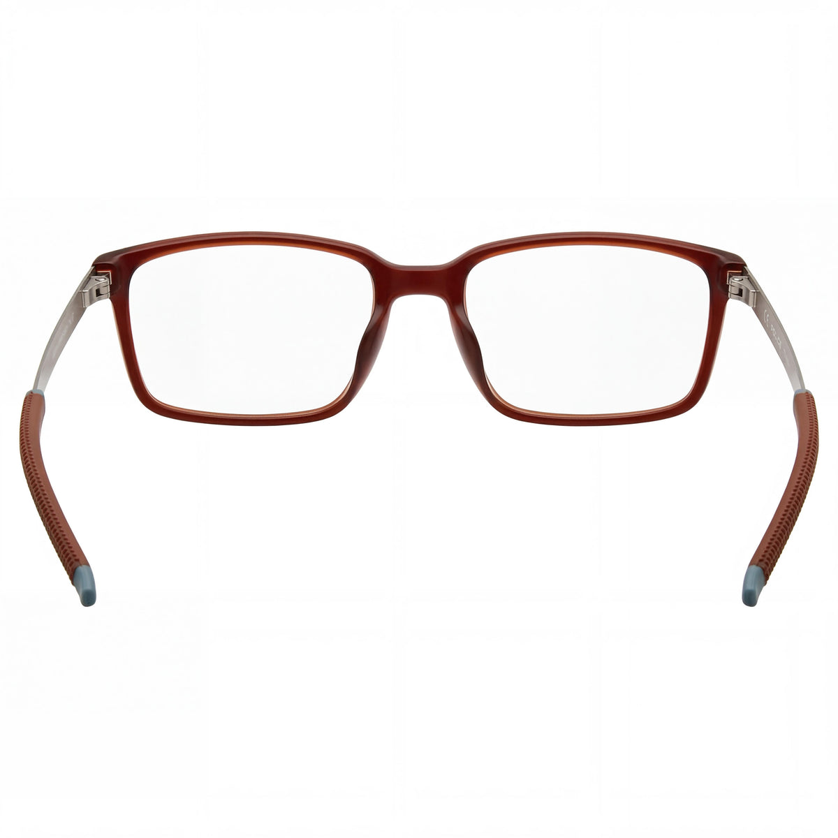 Gafas graduadas rectangulares para hombre Police Modern VPLF85 color marrón, 54mm, Photo 3