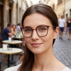 Police VPLG25 Red Eyeglasses Unisex — lifestyle wear, prescription daily wear