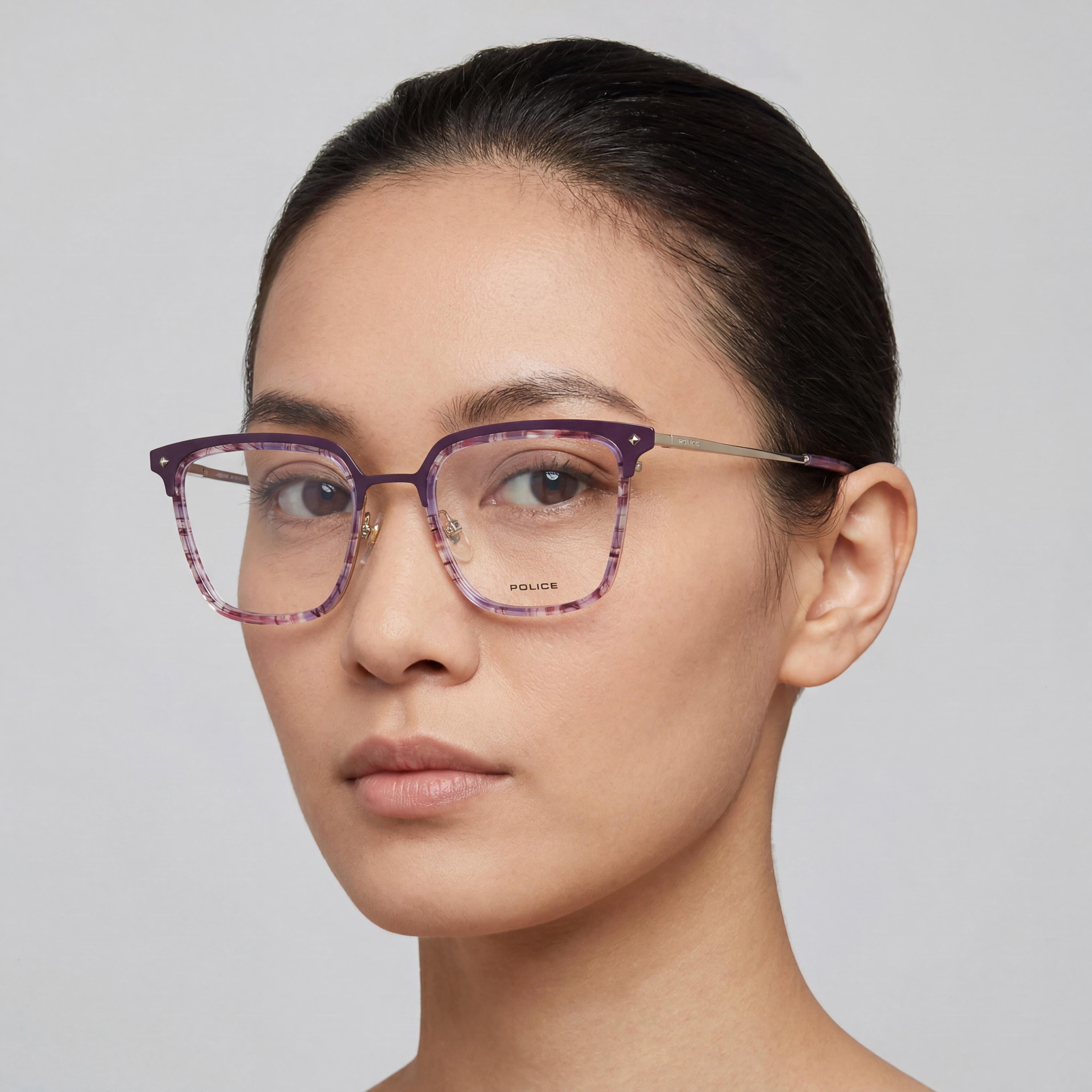 Police VPLG25 Modern Unisex Acetate and Metal Non-Polarised Eyeglasses 51mm Lens Width 20mm Bridge 135mm Temple, Photo 4