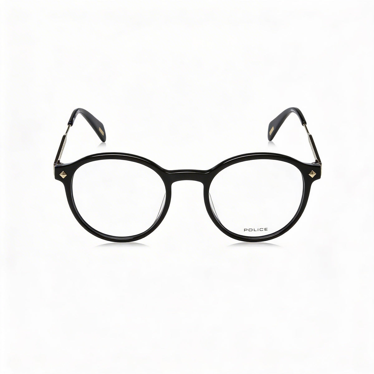 Gafas graduadas Police VPLG27 redondas para hombre, color negro, 49 mm, Photo 2