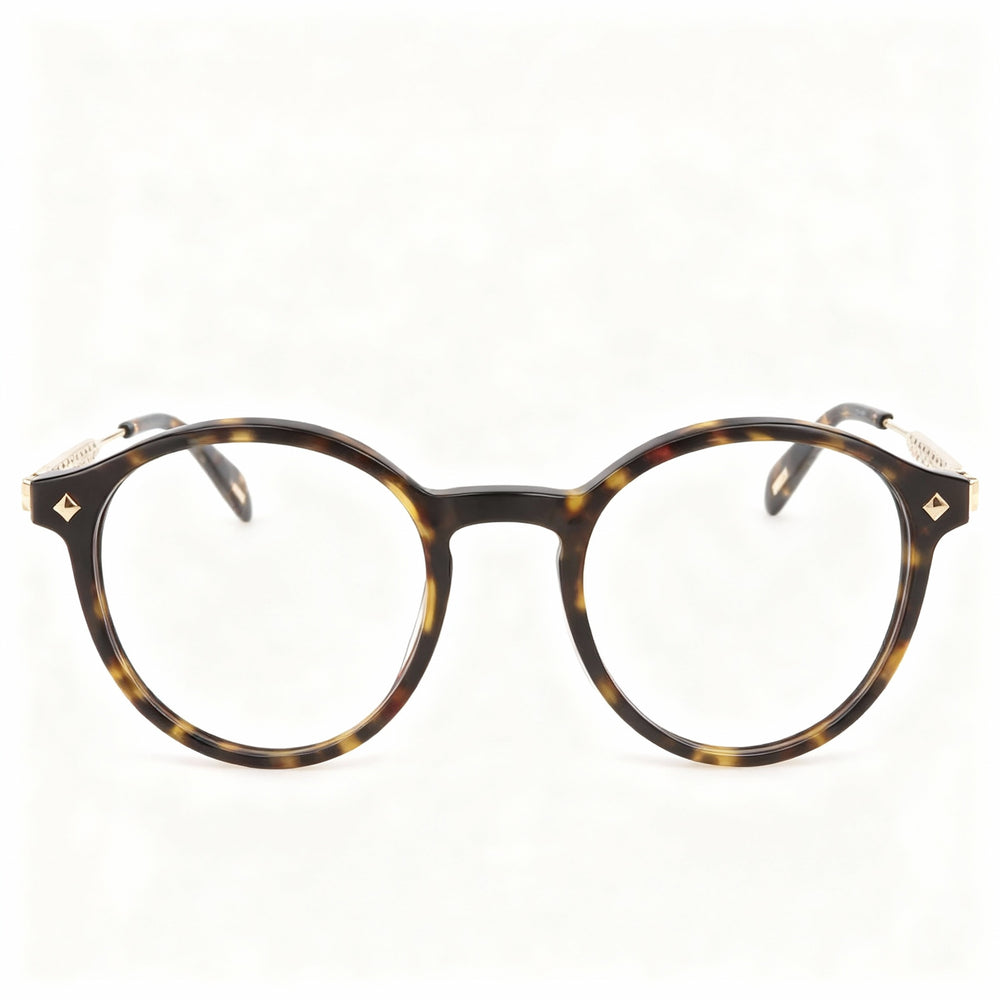 Police VPLG27 Square Eyeglasses for Women — front view, Acetate