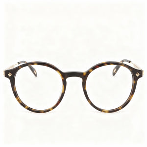 Police VPLG27 Square Eyeglasses for Women — front view, Acetate