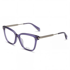 Police VPLG28 06sc Square Eyeglasses for Unisex, Acetate and metal frame