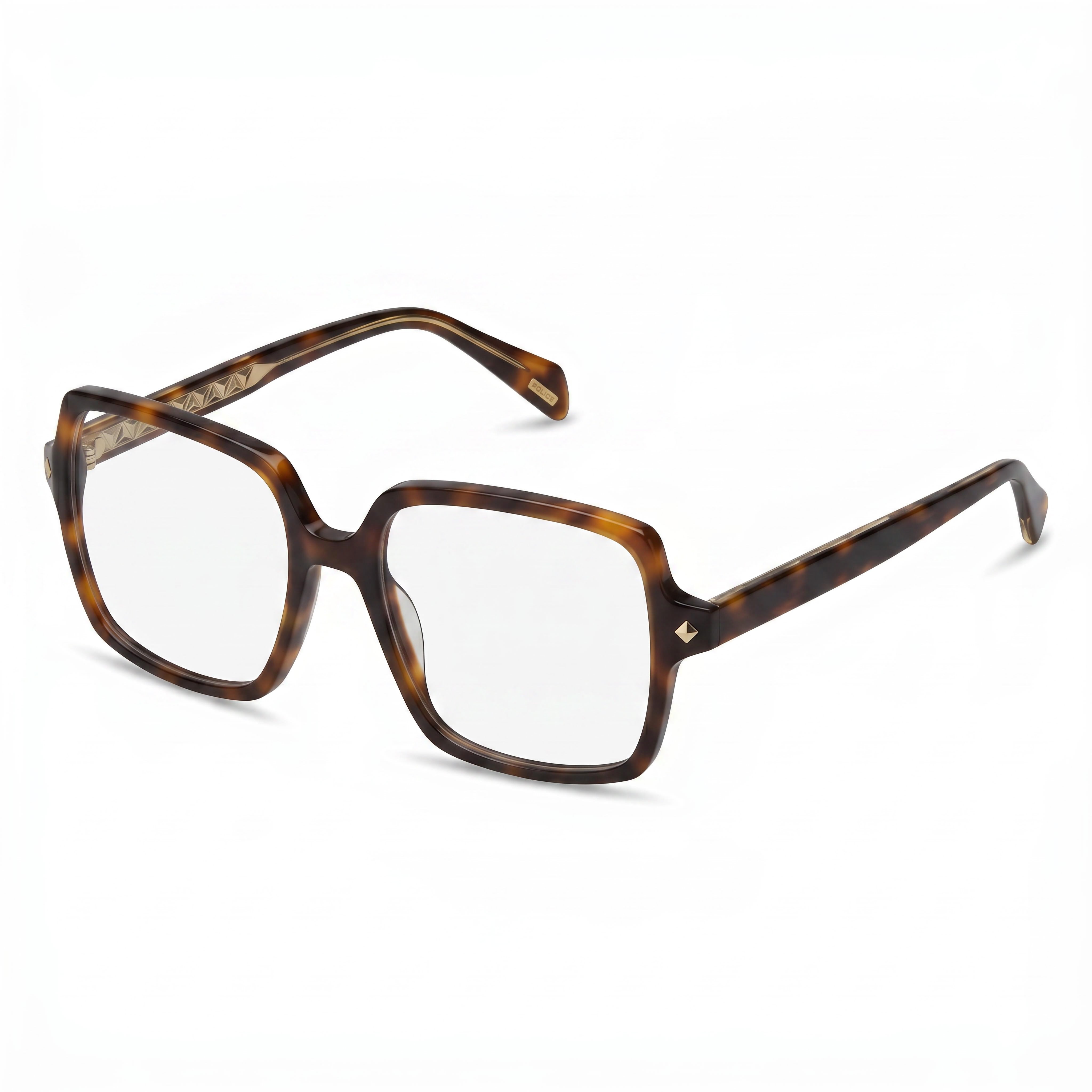 Gafas cuadradas Police VPLG30 Havana para mujer, acetato 54mm, Photo 1