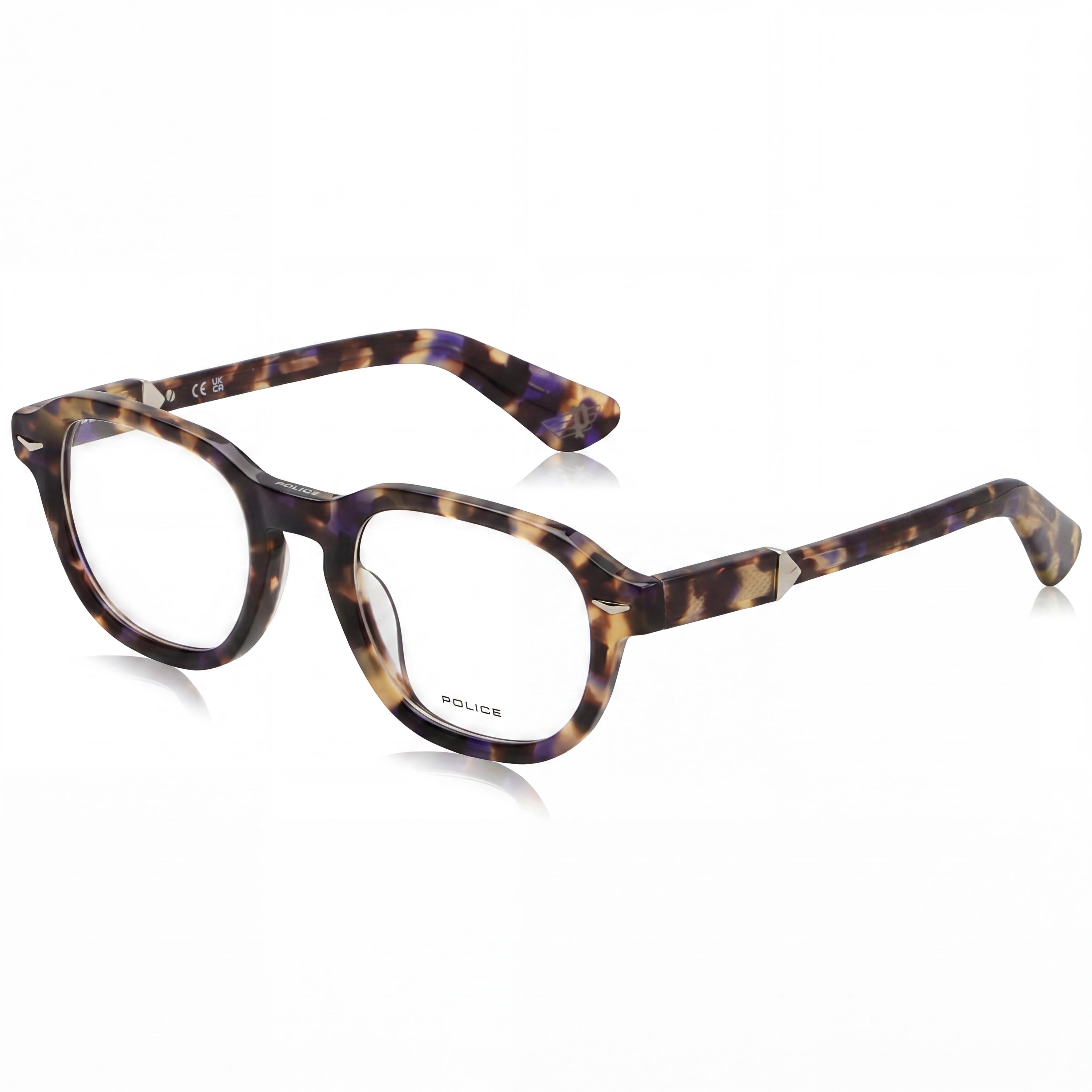 Gafas Ovaladas Police VPLG81 Havana para Hombre, Acetato 50mm, Photo 1