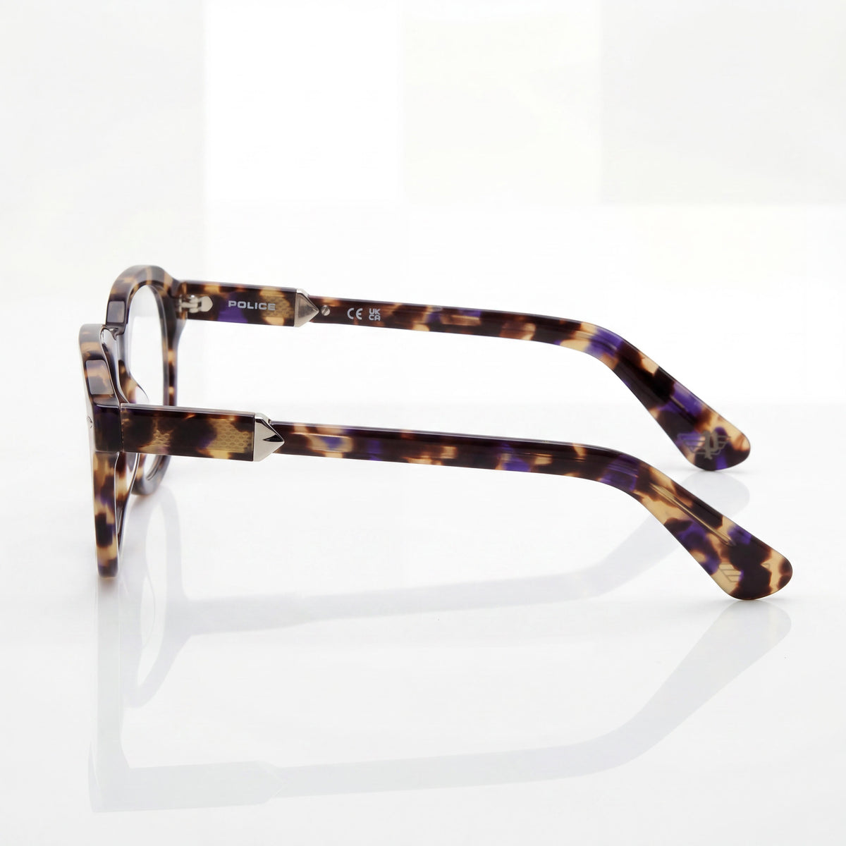 Gafas Ovaladas Police VPLG81 Havana para Hombre, Acetato 50mm, Photo 3