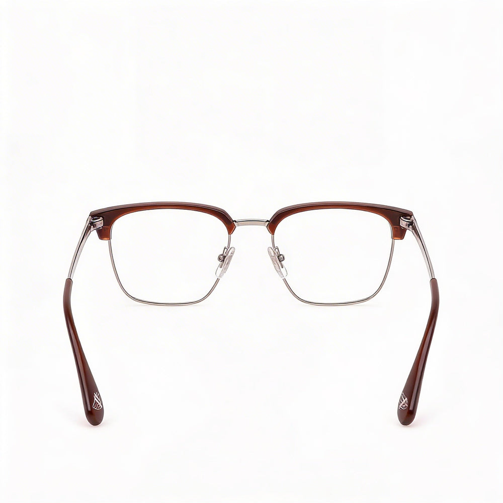 Police VPLL64 Square Eyeglasses for Men — front view, Metal