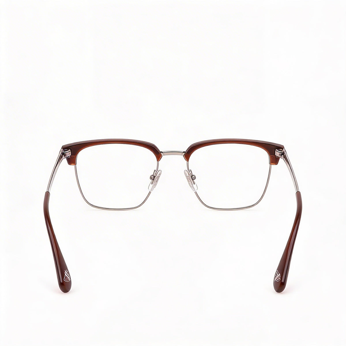 Police VPLL64 Silver Square Eyeglasses for Men, Metal 51mm, Photo 2