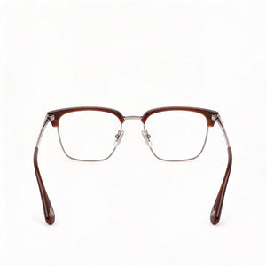 Police VPLL64 Square Eyeglasses for Men — front view, Metal
