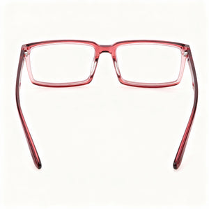 Police VPLN17 Rectangle Eyeglasses for Men — interior view, demo lenses