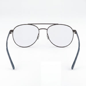 Porsche Design Casual Aviator Eyeglasses Unisex — side view, Gray Composite temples