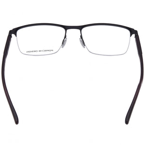 Porsche Design P8371 Rectangle Eyeglasses Men — side view, Black Plastic temples