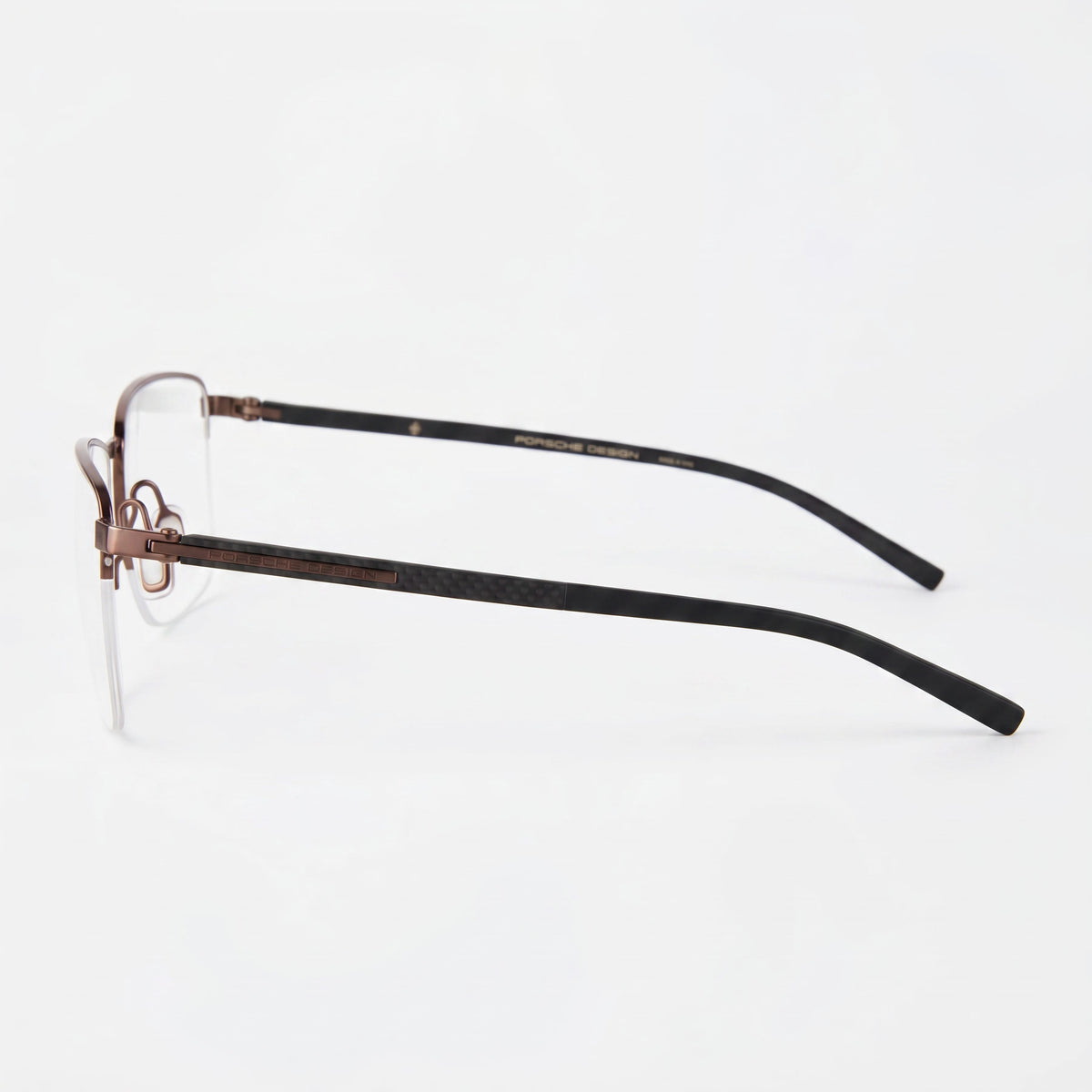 Porsche Design P8399 Brown Rectangle Eyeglasses for Men, 57mm, Photo 2