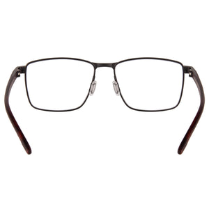 Porsche Design P8733 Rectangle Eyeglasses Men — side view, Black Plastic temples