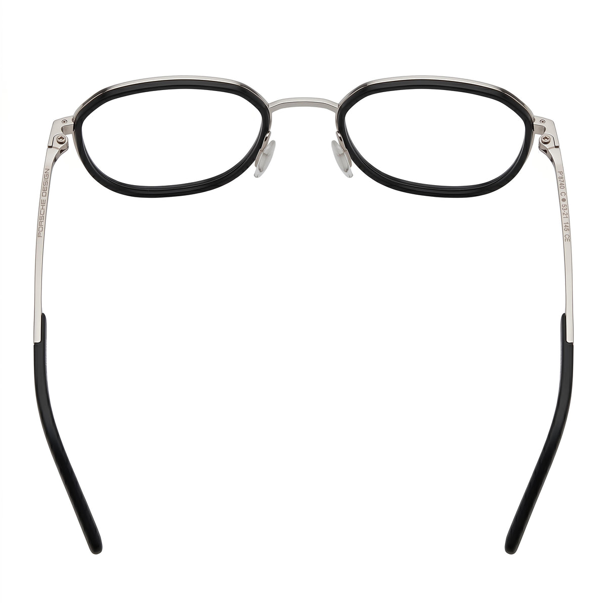 Gafas graduadas unisex Porsche Design P8740 ovaladas de paladio, 53 mm, Photo 2
