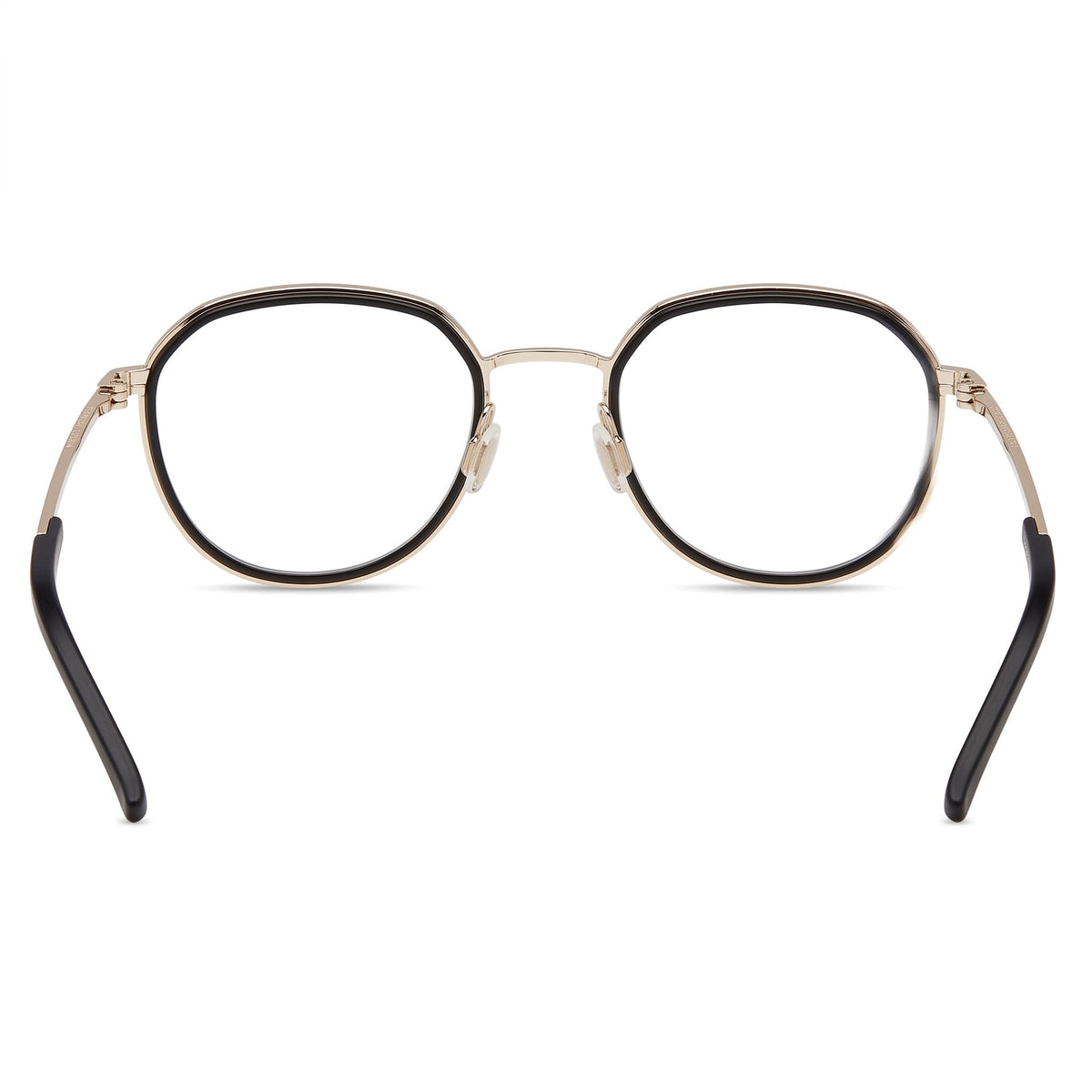 Gafas graduadas redondas Porsche doradas y grises, unisex, 53 mm, Photo 3