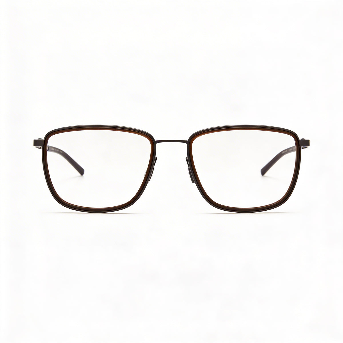 Porsche P8365 Grey Brown Square Eyeglasses for Men, Acetate 53mm, Photo 2